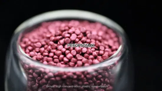 High Concentration PP Carrier Purplish Red Color Masterbatch Pellets Granules for Plastic Products